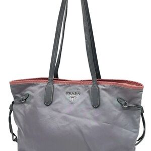 Authentic Prada Saffiano Nylon Gray
Tote Bag W/C